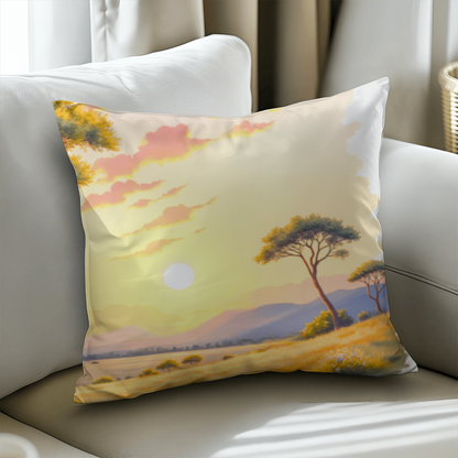 Classic Pillow Cover with Insert; the Savanna Scene