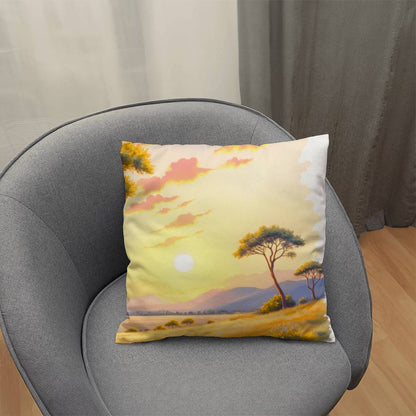 Classic Pillow Cover with Insert; the Savanna Scene