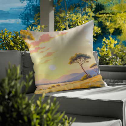 Classic Pillow Cover with Insert; the Savanna Scene