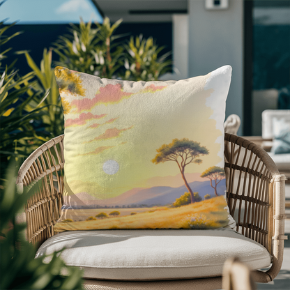 Classic Pillow Cover with Insert; the Savanna Scene
