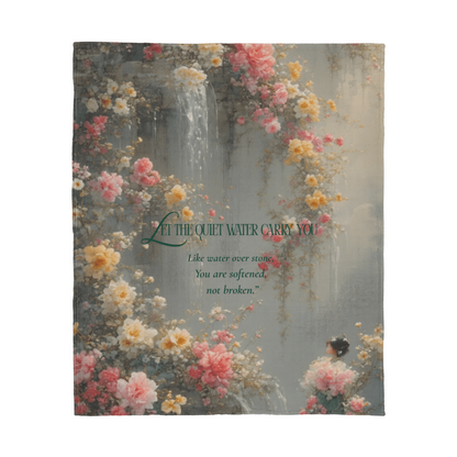 💫 Quiet Waterfall Jersey Fleece Blanket