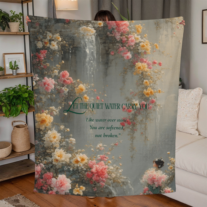 💫 Quiet Waterfall Jersey Fleece Blanket