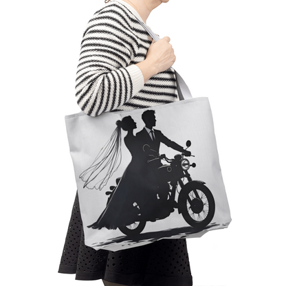 Classic Tote Bag: Motorcycle Bride