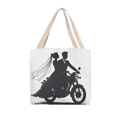 Classic Tote Bag: Motorcycle Bride