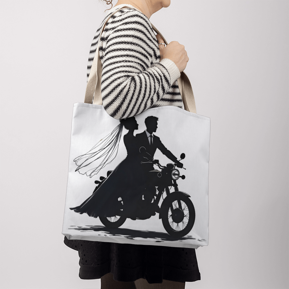 Classic Tote Bag: Motorcycle Bride