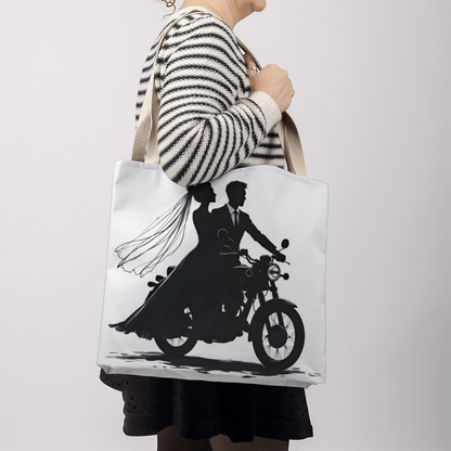 Classic Tote Bag: Motorcycle Bride