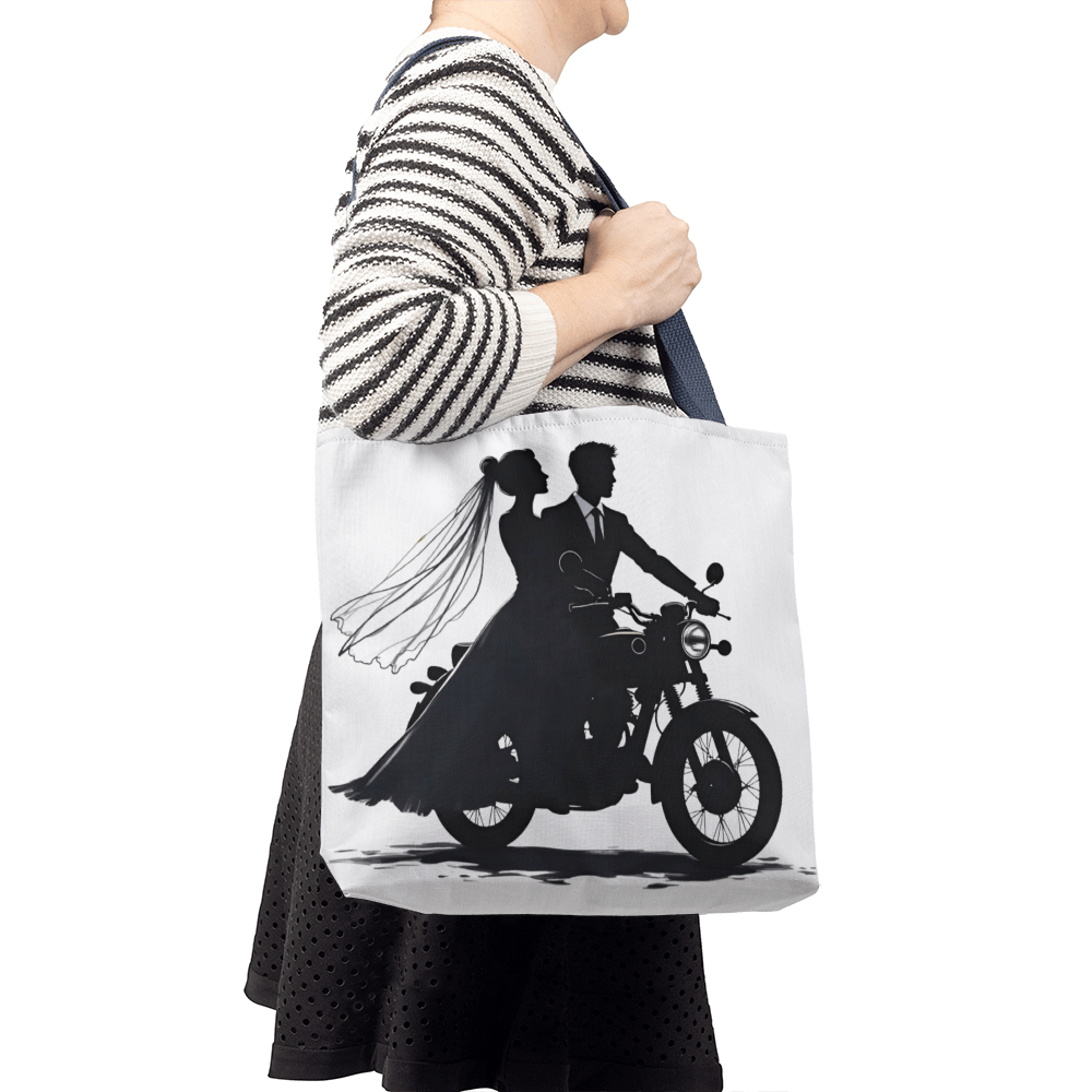 Classic Tote Bag: Motorcycle Bride
