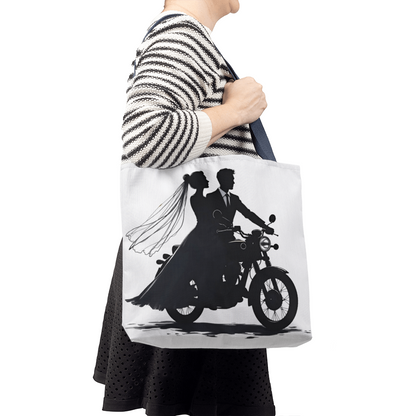 Classic Tote Bag: Motorcycle Bride