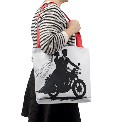 Classic Tote Bag: Motorcycle Bride