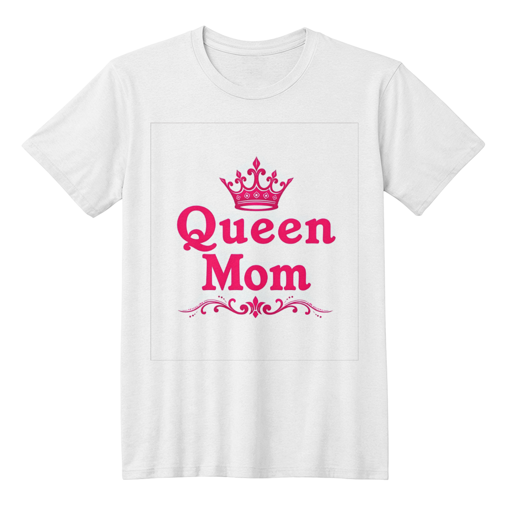 T-shirt White: Queen Mom