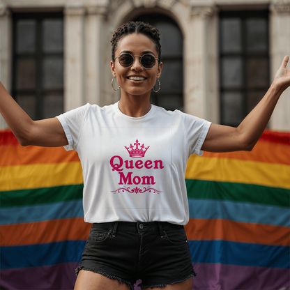 T-shirt White: Queen Mom