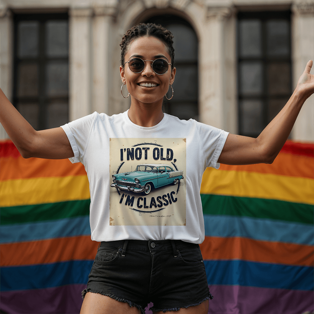 T-shirt: Classic Not Old: Choose Black or White Adult Size