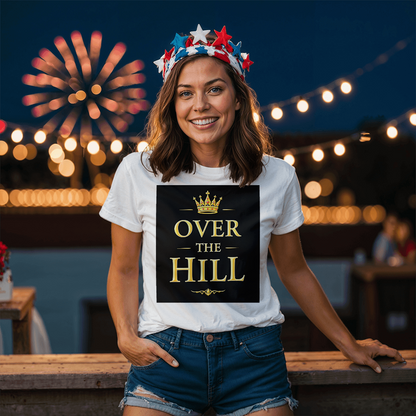 T-shirt-Over the Hill Adult Front Black