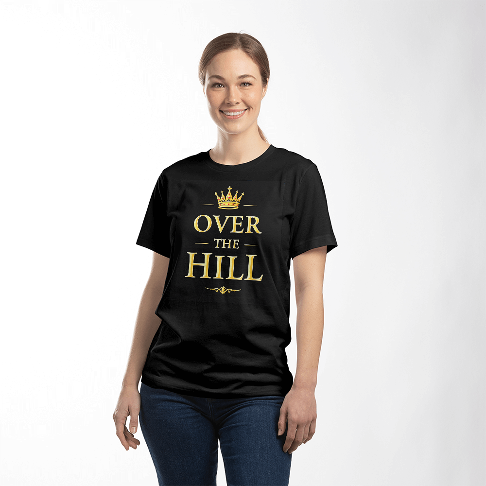 T-shirt-Over the Hill Adult Front Black