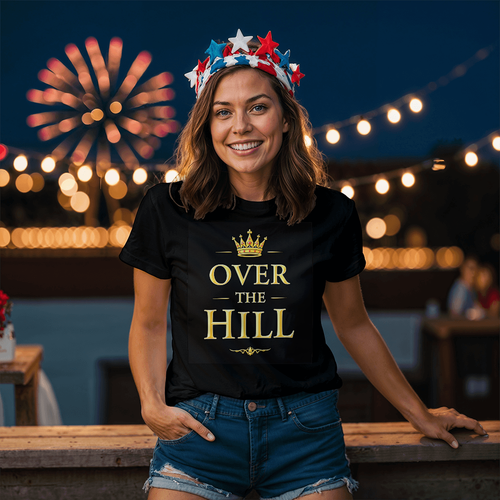 T-shirt-Over the Hill Adult Front Black