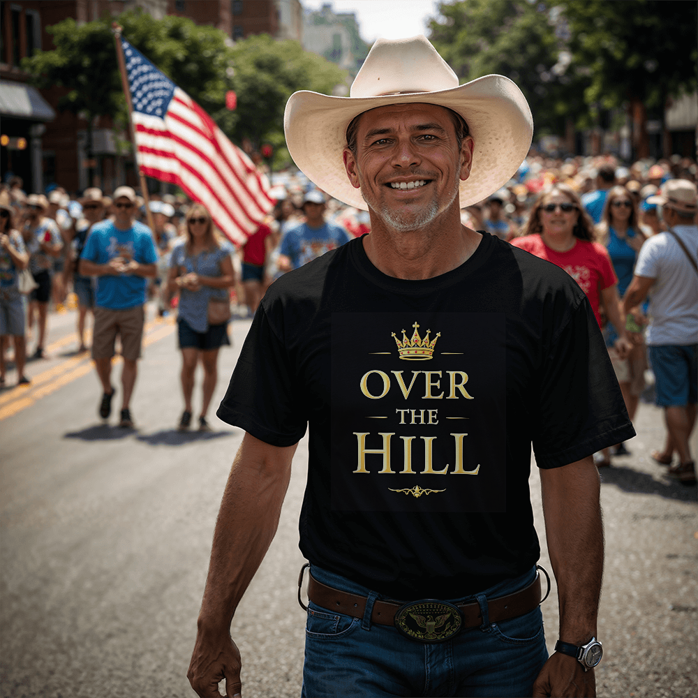 T-shirt-Over the Hill Adult Front Black