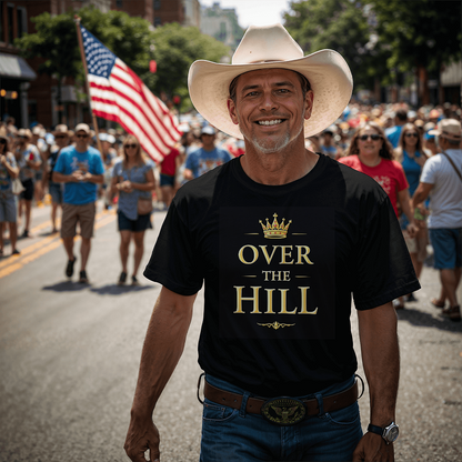 T-shirt-Over the Hill Adult Front Black