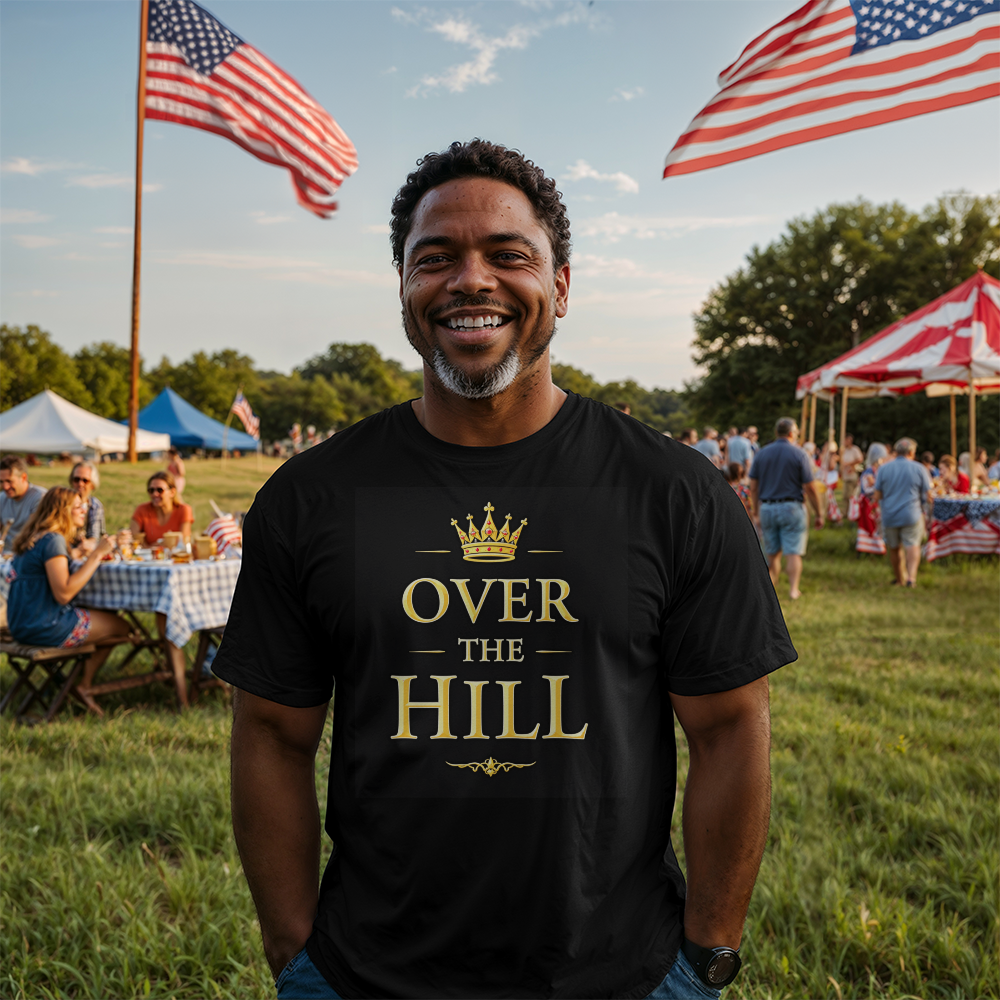 T-shirt-Over the Hill Adult Front Black
