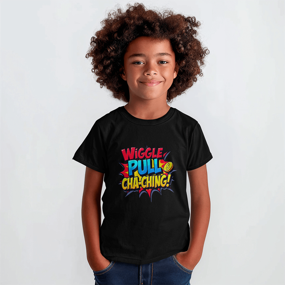 T-shirt: Wiggle, Pull, Cha-Ching Youth
