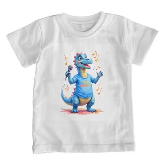 T-shirt Youth Jersey Tee: Big Brother Blue Youth Dinosaur