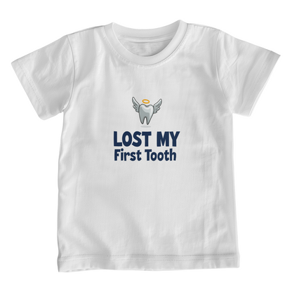 T-shirt white: I Lost My First Tooth Youth Size