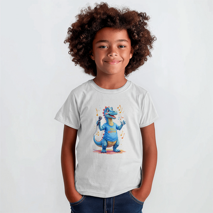 T-shirt Youth Jersey Tee: Big Brother Blue Youth Dinosaur
