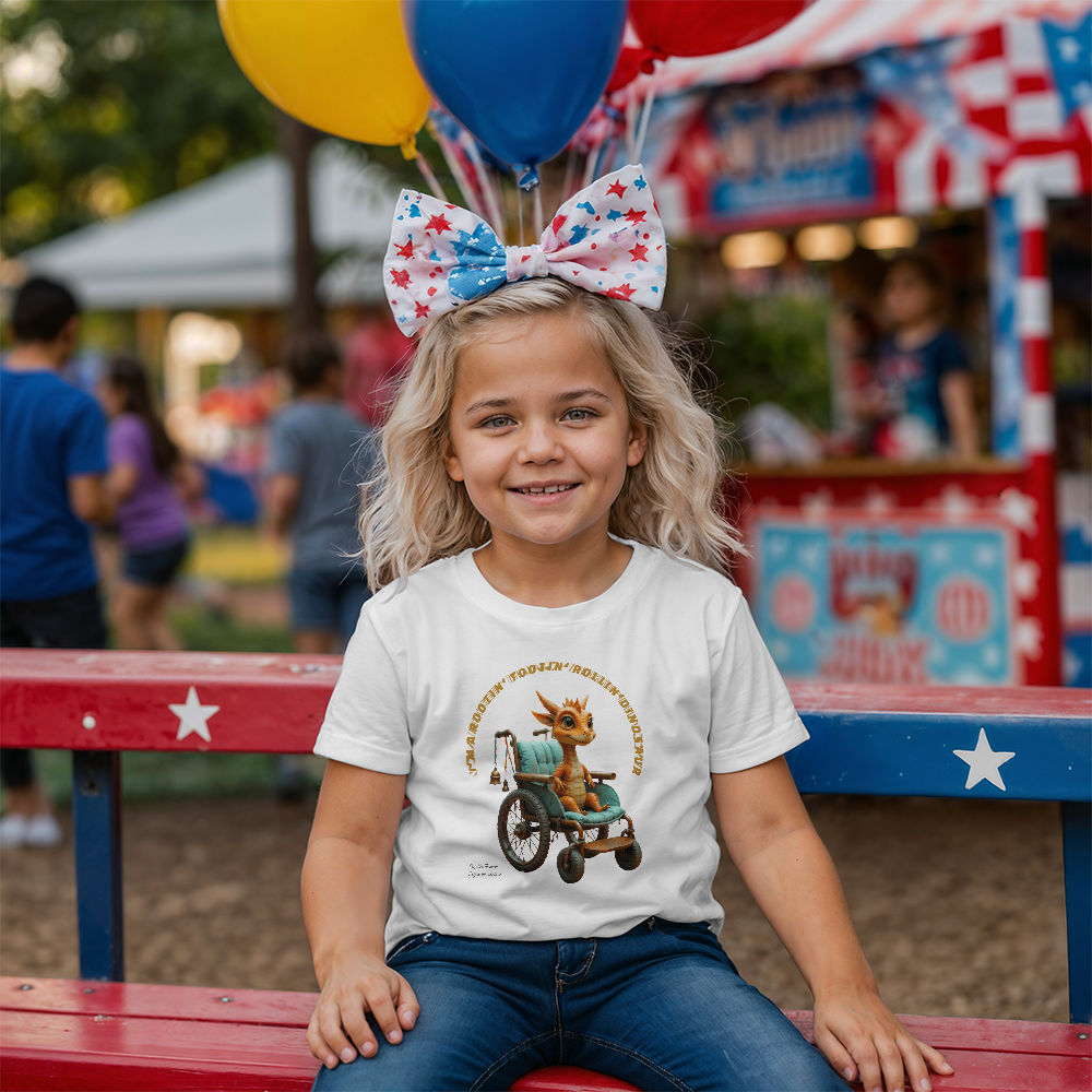 T-shirt Youth: I'm a Rootin' Tootin' Rollin' Dinosaur.