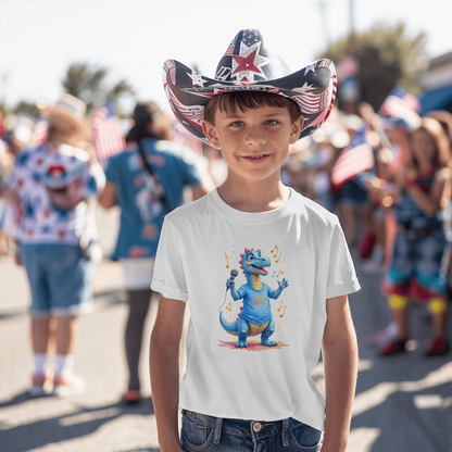 T-shirt Youth Jersey Tee: Big Brother Blue Youth Dinosaur