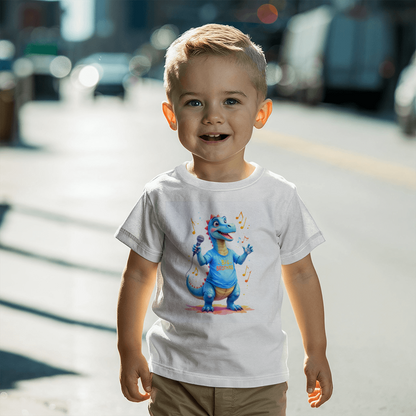 T-shirt Toddler Jersey Tee: Big Brother Blue Youth Dinosaur