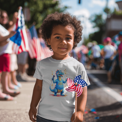 T-shirt Toddler Jersey Tee: Big Brother Blue Youth Dinosaur