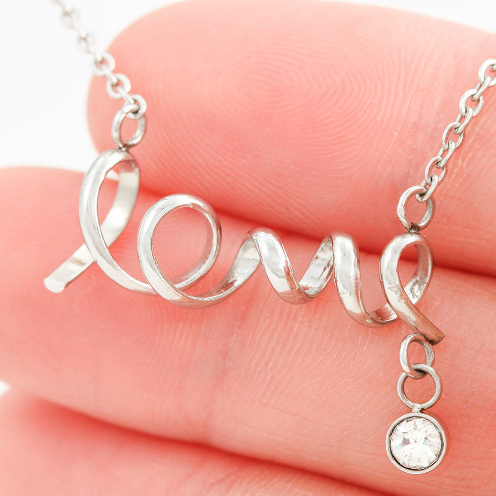 Scripted Love Necklace with POD Message: Best Friend