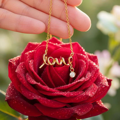 Scripted Love Necklace with POD Message: Best Friend