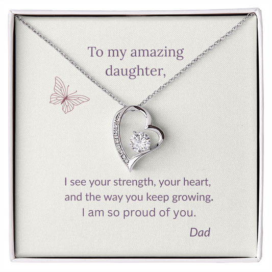 Forever Love Necklace: To My Daughter