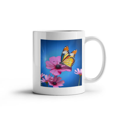 Golden Wings & Petal Sips: Ceramic Mug Relaxation Routine