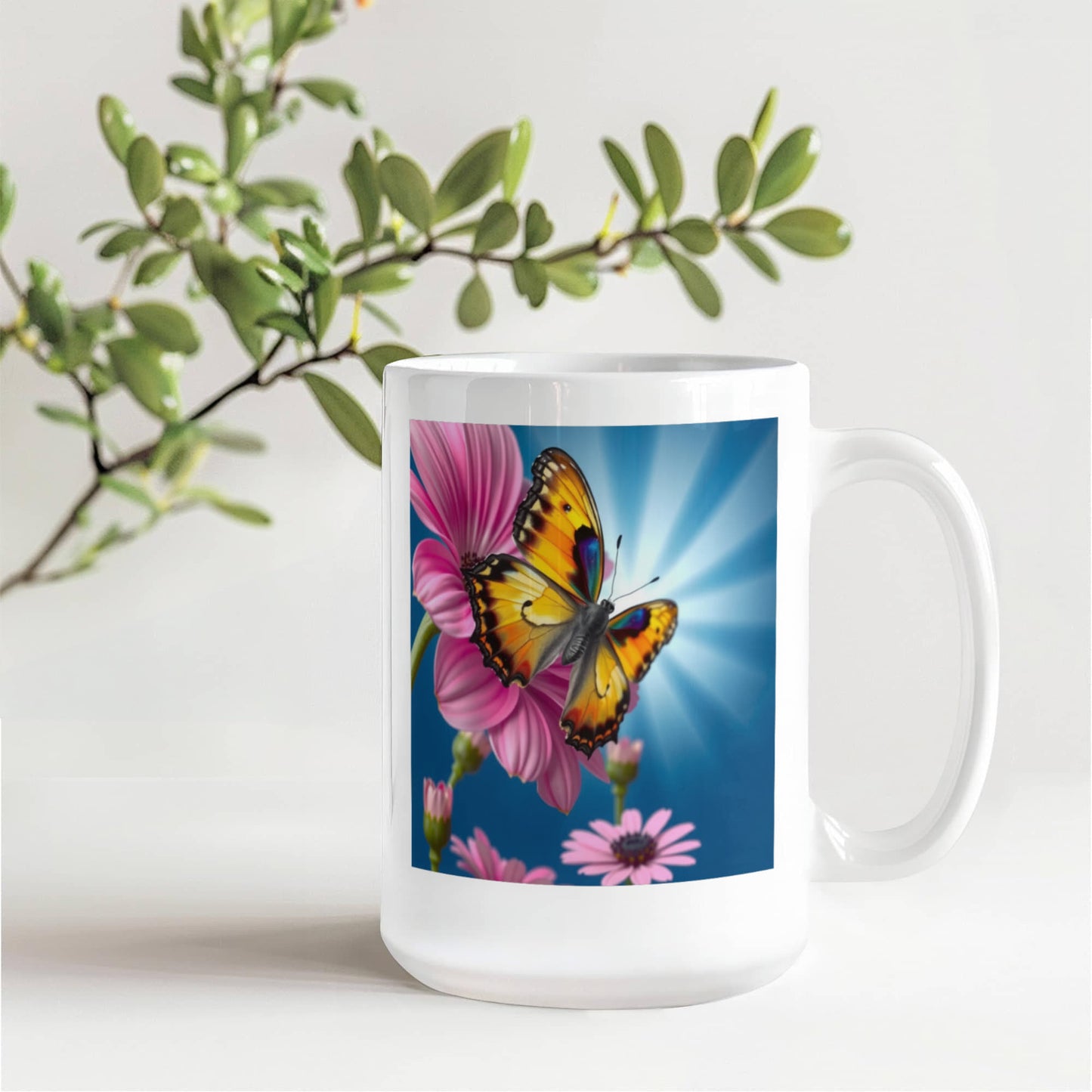 Butterfly Pause: Mug for Tea & Calm