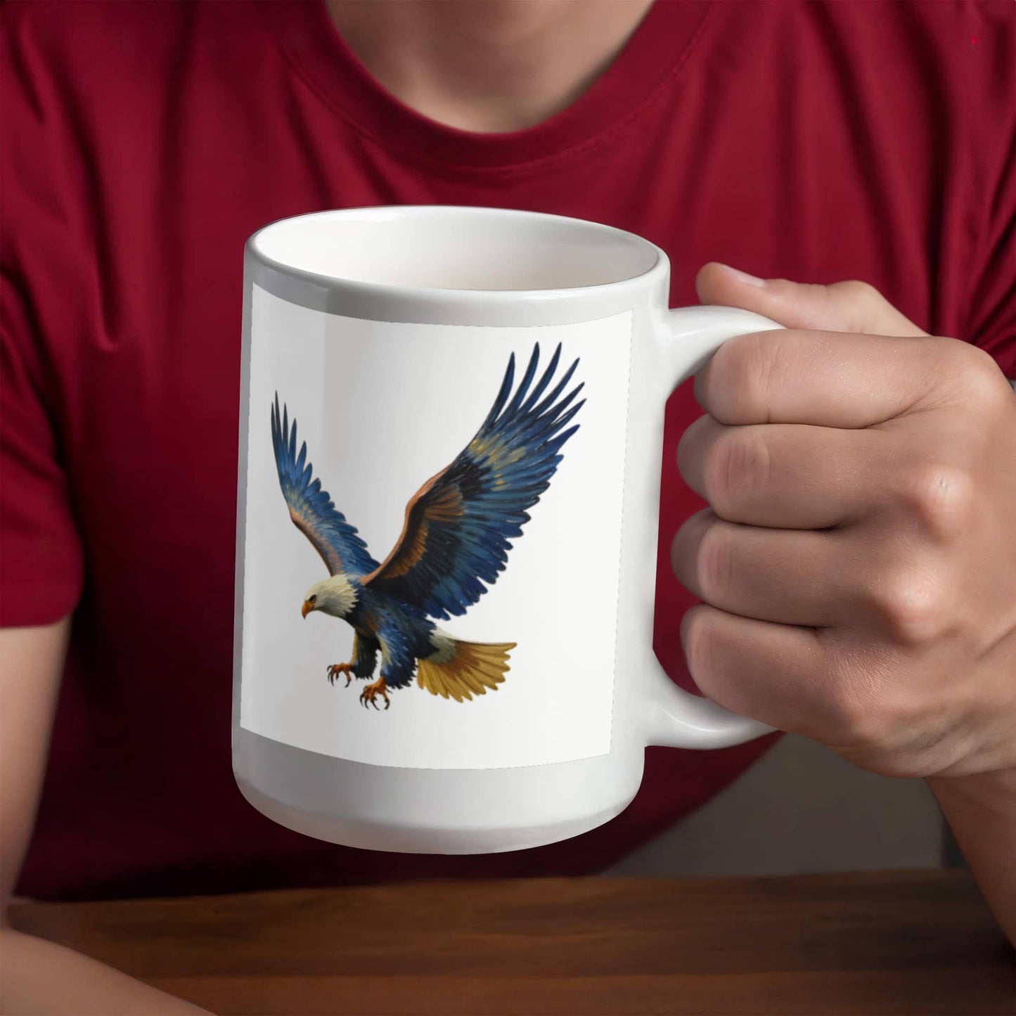 On Eagle Wings Coffee Mug - Cherished Gift for Dad