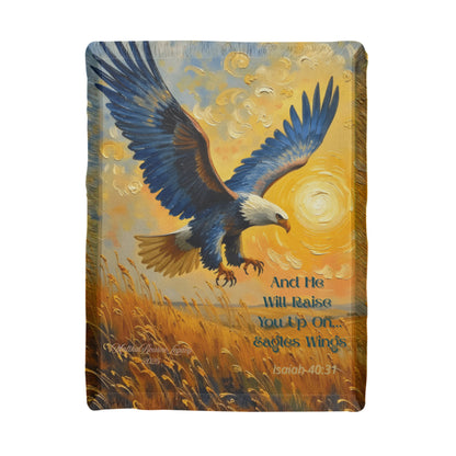 Blanket/ Throw for Dad: On the Wings of an Eagle
