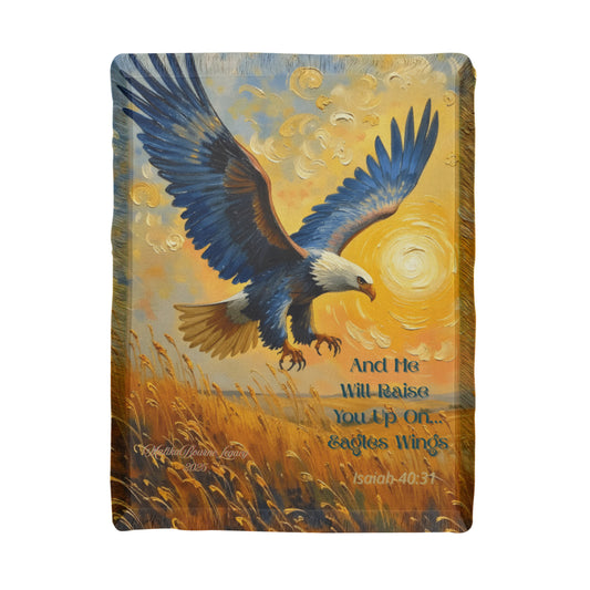 On the Wings of an Eagle Blanket for Dad