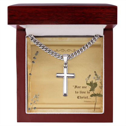 Legacy Cross — For to Me, to Live is Christ (Philippians 1:21)