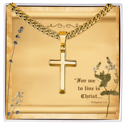 Legacy Cross — For to Me, to Live is Christ (Philippians 1:21)