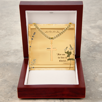 Legacy Cross — For to Me, to Live is Christ (Philippians 1:21)