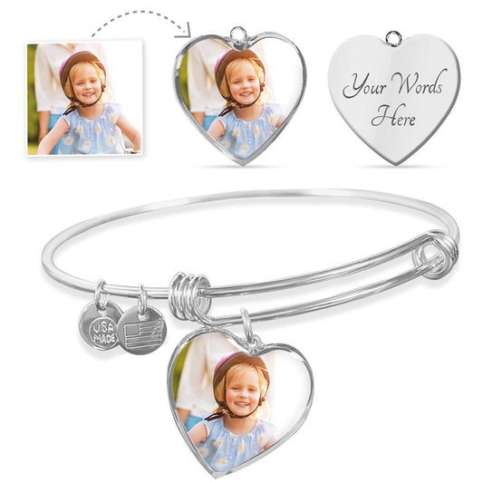 Luxury Heart Bangle That She always wanted: Non-Message Card