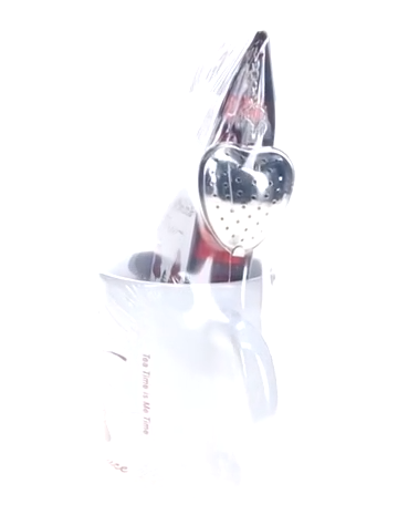 Holiday Tea Cinnamon Spice Gift Box with Seasonal Mug and Tea Strainer.