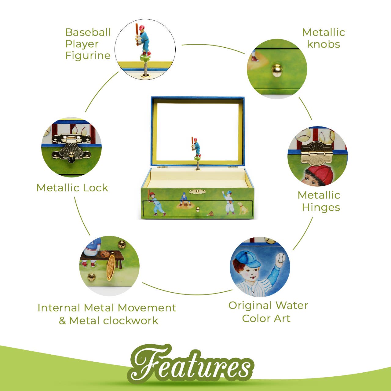 Enchantmints - Baseball Music Box Gift: Christmas 2025 | Toys