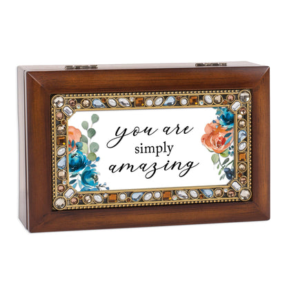 Petite Music Box Jeweled You Are Simply Amazing