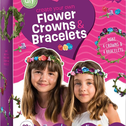 Flower Crowns & Bracelet Making Kit For Girls
