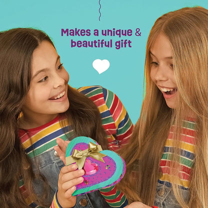 Craft: Paint Your Own Wooden Kids Heart Treasure Box
