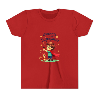 Affirmation Kids T‑Shirt – " Kindness is My Superpower– Back to School Confidence Tee