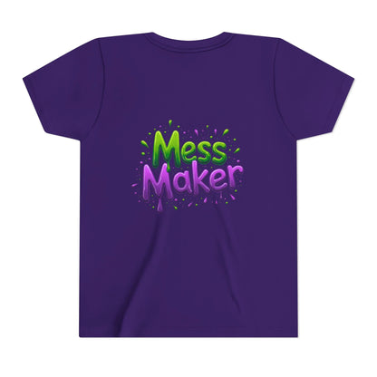 Youth Tee — "Mess Maker" Kids T‑Shirt (Playful Paint Splatter Design)