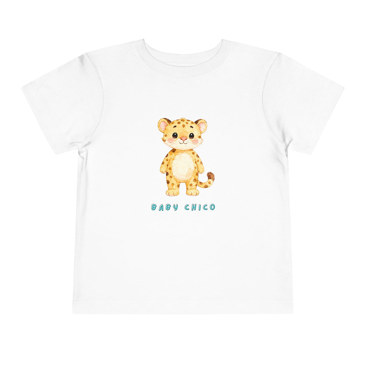 Toddler Tee — Cute Baby Cheetah 'Baby Chico' Graphic Shirt